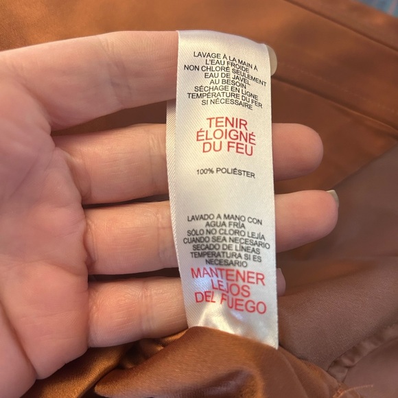 Jason Wu satin large strap back zip corset top Bronze - Picture 6 of 6